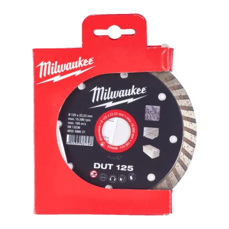 Диск алмазный MILWAUKEE DUT 125, Ø125мм (плитка/чистый рез) (4932399527)