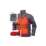Куртка с подогревом MILWAUKEE M12 HJGREY5-201, серая, размер XXL (4932492956)