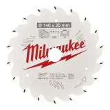 Диск пильный PFTE THIN KERF MILWAUKEE, O140х20х1,6мм, 18 зуб (4932471310)