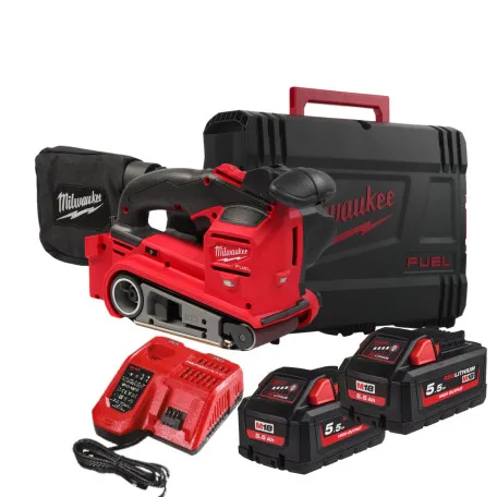 Шлифмашина ленточная аккумуляторная бесщеточная MILWAUKEE, M18 FBTS75-552X (4933479615)