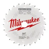 Диск пильный по дереву для торцевых пил PFTE MILWAUKEE, Ø216х30х2,4мм, 24 зуб. (4932471315)