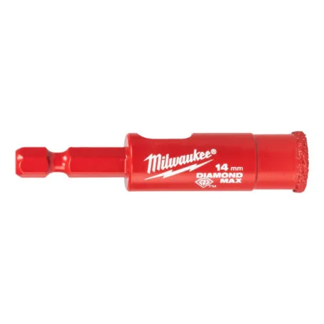 Коронка алмазная Diamond Plus MILWAUKEE, Ø14,0мм (1/4 Hex) (с водой) (4932498346)