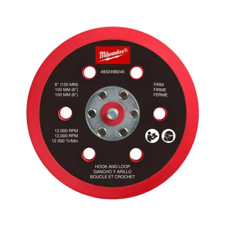 Підошва шліфувальна MILWAUKEE FROSBPHH150, 150мм, 6 отв. для M12 FROS (4932499245)