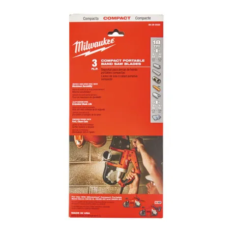 Полотно для ленточных пил MILWAUKEE, 898,52х1,4мм, (4-5мм толщина стенки), (3 шт.) (48390529)