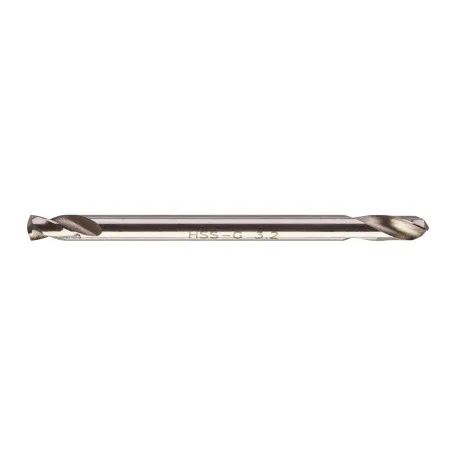 Сверло по металлу HSS-G MILWAUKEE, DIN 1412 C, 3,2х49х12мм, двустороннее, 10шт (4932352224)