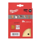 Бумага шлифовальная HP MILWAUKEE, 115х107мм HL, зерно 120, 10шт (4932492245)