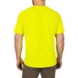 Футболка MILWAUKEE, WWSSYL-L дышащая с коротким рукавом, желтая Hi-Vis, размер L, (4932493075)