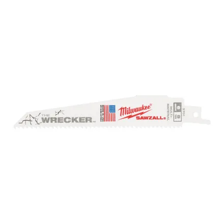 Полотно для сабельных пил WRECKER MILWAUKEE, 150х3,6/2,3мм, (5шт) (48475701)