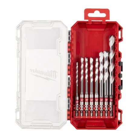 Набор сверл универсальных SHOCKWAVE HEX PACKOUT MILWAUKEE 4/5/5/6/6/8/10/12мм, 8шт (4932493871)