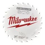 Диск пильный по дереву PFTE THIN KERF MILWAUKEE, Ø184х5/8''х1,6мм, 24 зуб. (4932471378)