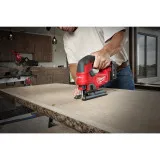 Лобзик аккумуляторный MILWAUKEE M18 FJS-502X, зарядное устройство M12-18 FC, 2 аккумулятора М18 В5 5.0 Ач, аксессуары, HD кейс (4933464727)