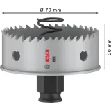 Коронка биметаллическая Bosch PRO Sheet Metal PC Plus, 70 × 20 мм, Power Change Plus (2608594463)