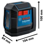 Лазерний нівелір Bosch GLL 12-22 Professional з батарейками і чохлом (0601065220)
