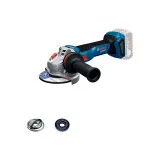 Шліфмашина кутова акумуляторна Bosch GWS 18V-11 S Professional L-BOXX, з АКБ та ЗП, Ø125 мм, 2×5,0 Аг (06019N4002)