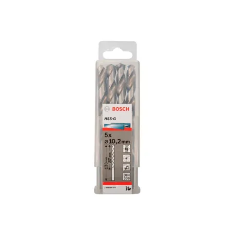 Сверло по металлу Bosch HSS-G, 10.2x132 мм (5 шт.) (2608585523)