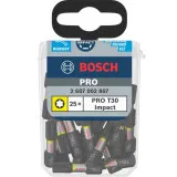 Бита Bosch Impact Control 25 мм T30 TicTac, 25 шт (2607002807)