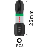 Биты Bosch Pro Pozidriv Impact PZ3, 25 мм, 2 шт (2608522402)