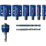 Набір коронок Bosch EXPERT Tough Material, Ø22/25/35/51/60/68 × 60 мм, 9 предметів (2608900445)