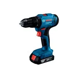 Дриль-шурупокрут ударний акумуляторний Bosch Professional GSB 183-LI з АКБ GBA 18V 2 Аг та ЗП GAL 18V-20 у кейсі (06019K9101)