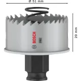 Коронка биметаллическая Bosch PRO Sheet Metal PC Plus, 51 × 20 мм, Power Change Plus (2608594455)