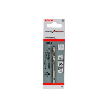 Центрувальне свердло Bosch HSS-G (2608584676)