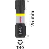 Биты Bosch Pro Torx Impact T40, 25 мм, 2 шт (2608522478)