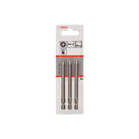 Бита Bosch PH2 89 мм, XH, 3 шт. (2607001535)