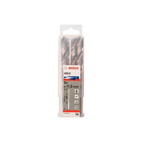 Сверло по металлу Bosch HSS-G 11,5 мм (5 шт.) (2608595080)