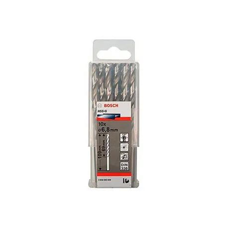 Сверло по металлу Bosch HSS-G, 6.8x110 мм (10 шт.) (2608595069)
