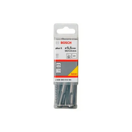 Бур Bosch SDS-plus-5, 5.5 × 50 × 115 мм, 10 шт. (2608585614)
