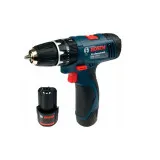Дриль-шурупокрут ударний акумуляторний Bosch GSB 120-LI, 12 В, 30 Н·м, 2×2,0 Аг (06019G8100)