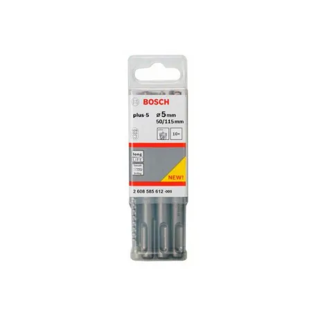 Бур Bosch SDS-plus-5, 5 × 50 × 115 мм, 10 шт. (2608585612)