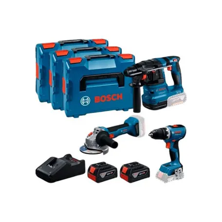 Комбо набор Bosch GSR 18V-65 + GBH 18V-22 + GWS 18V-8, 2× GBA 5,0 Ач, GAL 18V-40, 3× L-BOXX (0615A5009G)