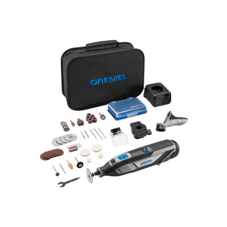 Гравер аккумуляторный Dremel 8240-3/45 с АКБ 12V 2,0 Ач, ЗУ GAL 12V-20, насадками и аксессуарами, в сумке, цанга 3,2 мм (F0138240JF)