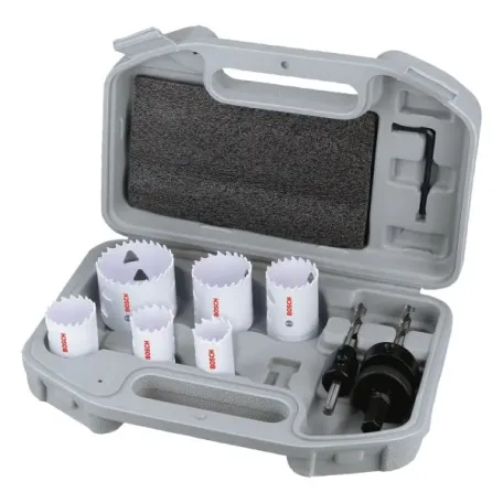 Набір коронок Bosch Multi Material Threaded, Ø24/27/32/35/40/52 × 40 мм, 9 предметів (2608594614)