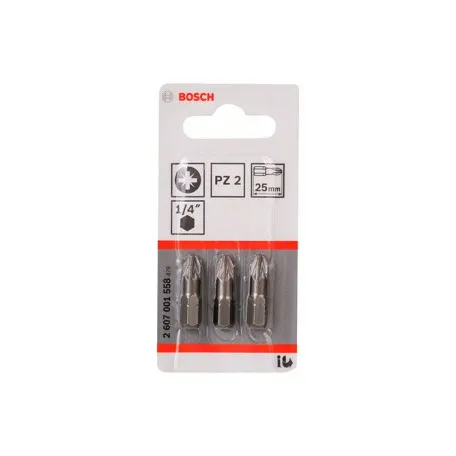 Бита Bosch Extra Hard PZ2 25 мм, 3 шт. (2607001558)
