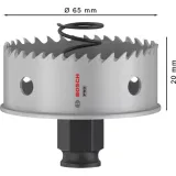 Коронка биметаллическая Bosch PRO Sheet Metal PC Plus, 65 × 20 мм, Power Change Plus (2608594460)