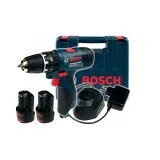 Дриль-шурупокрут ударний акумуляторний Bosch GSB 120-LI, 12 В, 30 Н·м, 2×2,0 Аг (06019G8100)
