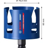 Коронка універсальна Bosch Expert Construction Material, 76 × 60 мм, Power Change Plus (2608900473)