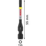 Биты Bosch Pro Torx Impact T25, 55 мм, 2 шт (2608522531)