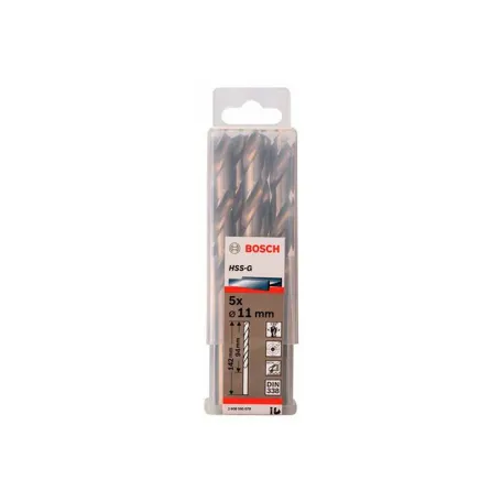 Сверло по металлу Bosch HSS-G, 11x142 мм (5 шт.) (2608595079)