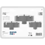 Набор коронок Bosch Wood and Drywall, Ø68/86/100 × 25 мм, 3 шт. (2608594503)