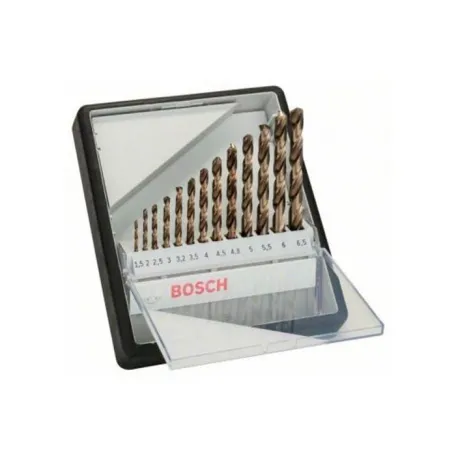 Набор сверл спиральных по металлу Bosch HSS-Co Robust Line (13 шт.) (2607019926)