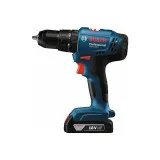 Дриль-шурупокрут ударний акумуляторний Bosch Professional GSB 183-LI з АКБ GBA 18V 2 Аг та ЗП GAL 18V-20 у кейсі (06019K9101)