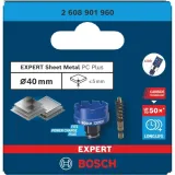 Коронка биметаллическая Bosch Expert Sheet Metal, 40 × 5 мм, Power Change Plus (2608901960)