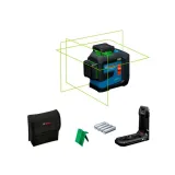 Лазерный нивелир Bosch Professional GLL 80-33 G, 3 × 360°, зеленый луч, 30/80 м, батарейки, держатель LB 10 (0601065500)