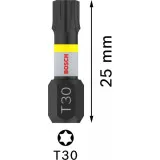 Биты Bosch Pro Torx Impact T30, 25 мм, 2 шт (2608522477)