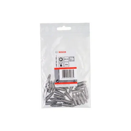 Бита Bosch Extra Hard PZ2 × 25 мм, 25 шт. (2607001560)