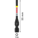 Биты Bosch Pro Torx Impact T20, 55 мм, 2 шт (2608522530)