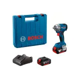 Гайковерт ударный аккумуляторный Bosch GDS 18V-350 в кейсе, с АКБ и ЗУ, 350 Н·м, 2×4,0 Ач (06019M5021)